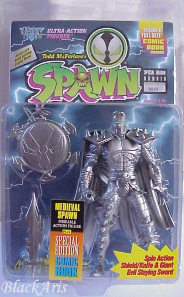 Medieval Spawn Pewter Lightning Back Thin Bubble Puzzle Zoo and Venture