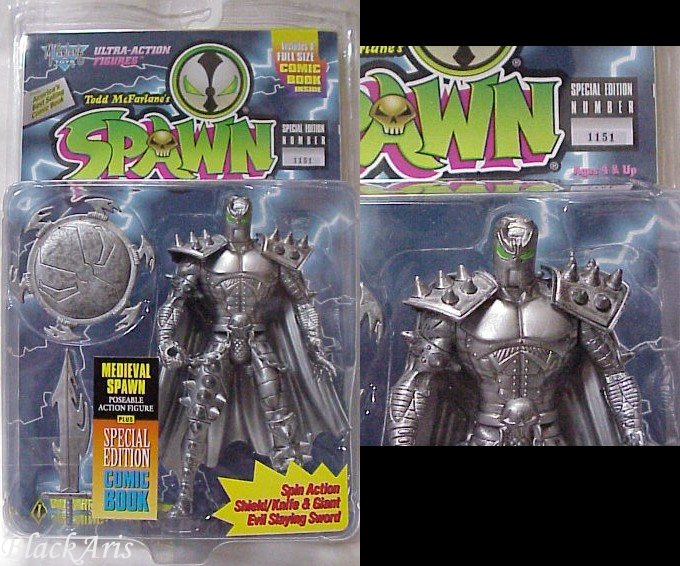 Medieval Spawn Pewter Lightning Back Thick Bubble Puzzle Zoo and Venture