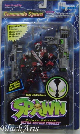 Commando Spawn TODD Gray Gun Gray Skull 4 Rivets