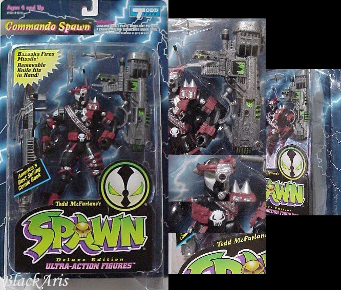 Commando Spawn TODD Silver Bullet Black Scope White Skull 2 Rivets