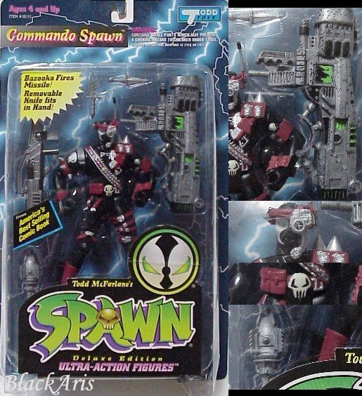 Commando Spawn TODD Silver Bullet Silver Scope Gray Skull