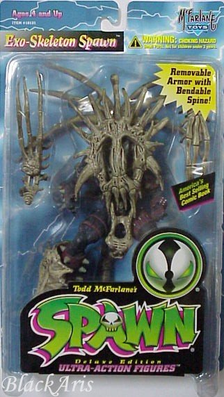 Exo-Skeleton Spawn Gray Bone Full Mask