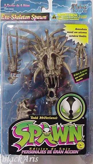 Exo-Skeleton Spawn Gray Bone Full Mask Spanish Versions