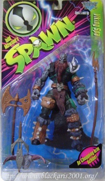 Viking Spawn Repaint Green Bag Silver Sword