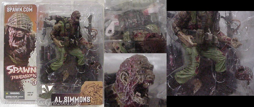 Al Simmons Without Helmet Bloody Hand Bloody Helmet Bloody Knife With Eyebrow