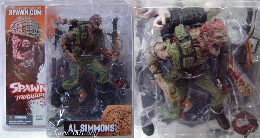 Al Simmons Without Helmet No Bloody Hand Bloody Helmet Bloody Knife Without Eyebrow