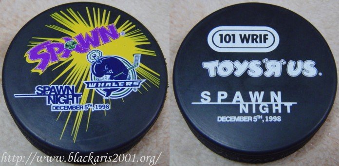 Spawn Night Hockey Puck