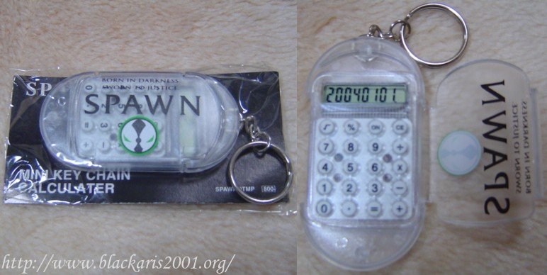Spawn Mini Key Chain Calculater