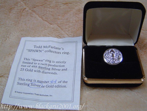 Todd McFarlane's SPAWN collectors ring